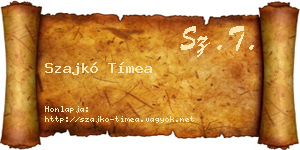 Szajkó Tímea névjegykártya